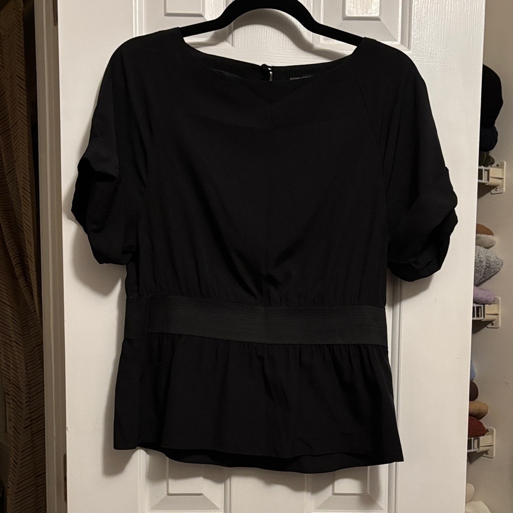 Banana Republic Black Women's peplum Blouse